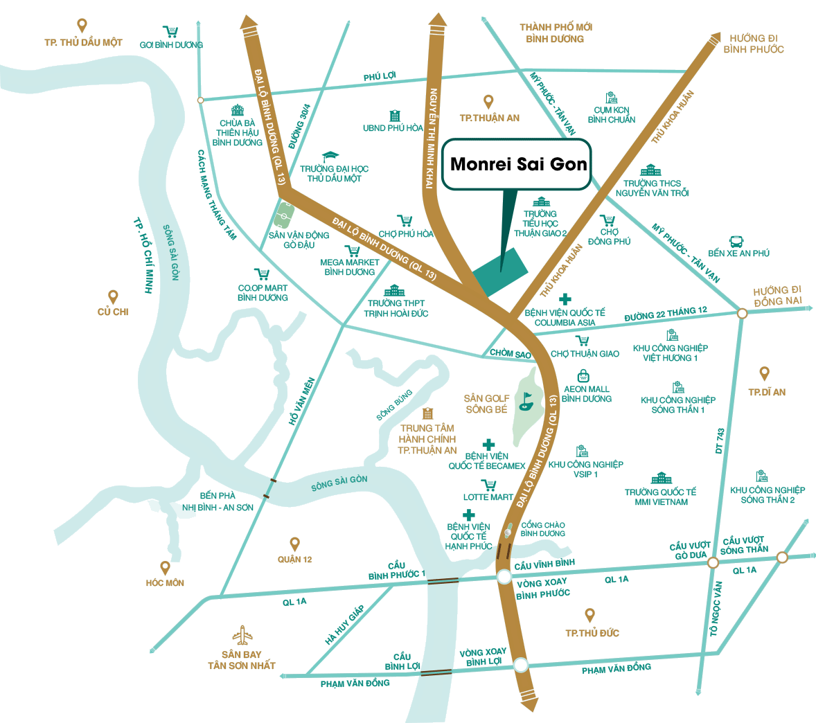 Bản đồ vị trí Monrei Saigon